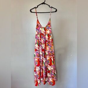 Aura Vibrant Multicolor Maxi Dress